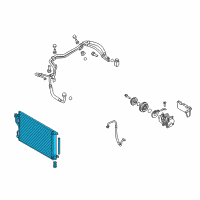 OEM 2013 Kia Sportage Condenser Assembly-Cooler Diagram - 976062S001