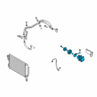 OEM 2015 Kia Sportage Reman Compressor Assembly Diagram - 977012S500DR