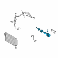 OEM 2011 Kia Sportage Reman Compressor Assembly Diagram - 977012S500DR