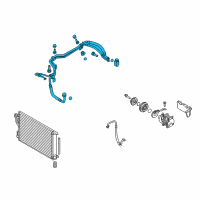 OEM 2016 Kia Sportage Suction & Liquid Tube Assembly Diagram - 977753W510