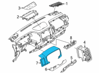 OEM 2022 Nissan Frontier FINISHER-INSTRUMENT SIDE, RH Diagram - 68420-9BU0A