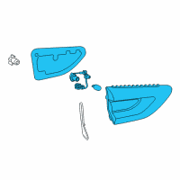 OEM 2020 Buick Regal TourX Back Up Lamp Assembly Diagram - 39107537