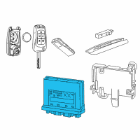 OEM Cadillac SRX Module Diagram - 13523343