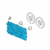 OEM 2011 Chevrolet Impala Fan Shroud Diagram - 89018694