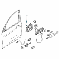 OEM BMW X2 Operating Rod, Door Front Left Diagram - 51-21-7-349-505