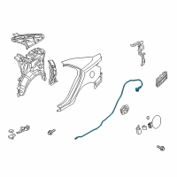 OEM Kia Catch & Cable Assembly-F Diagram - 815901M000