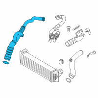 OEM BMW 740i Charge-Air Duct Diagram - 13-71-7-582-313