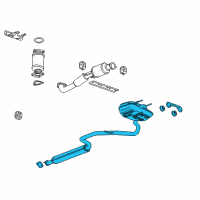 OEM 2014 Chevrolet Impala MUFFLER ASM, EXH(W/EXH PIPE & RR MUFF & TAIL PIPE) <SEE Diagram - 23289831