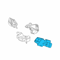 OEM 2007 Dodge Ram 2500 Bracket-Transmission Mount Diagram - 52121772AA