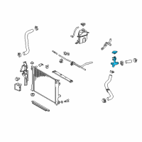 OEM Toyota Camry Filler Tube Diagram - 16502-0P031