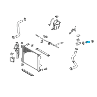 OEM 2021 Toyota Camry Connector Hose Diagram - 16571-0P370