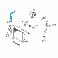 OEM 2022 Toyota Camry Upper Hose Diagram - 16572-0P380