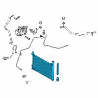 OEM Toyota Prius V Condenser Diagram - 88460-47170