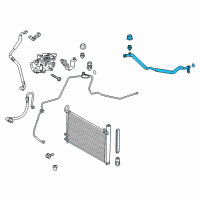 OEM 2014 Toyota Prius V Return Line Assembly Diagram - 88707-47060