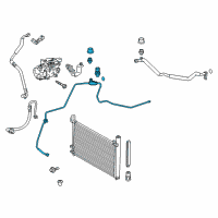 OEM 2017 Toyota Prius V Pressure Line Diagram - 88710-47110