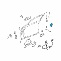 OEM Cadillac SRX Lock Diagram - 25876525