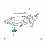 OEM Lexus ES300h Computer Sub-Assembly, H Diagram - 89907-33170