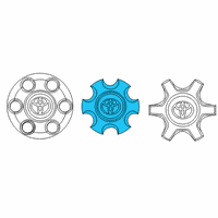 OEM 2019 Toyota Tacoma Center Cap Diagram - 4260B-04050