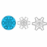 OEM Toyota Tacoma Center Cap Diagram - 4260B-04010