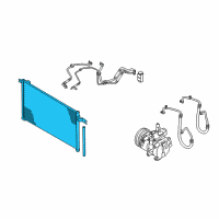 OEM Hyundai Accent Condenser Assembly-Cooler Diagram - 97606-1E000