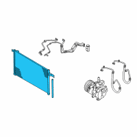 OEM 2009 Hyundai Accent Condenser Assembly-Cooler Diagram - 97606-1E000