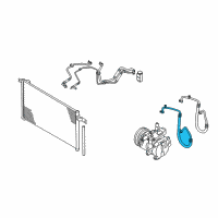 OEM 2006 Hyundai Accent Hose-Cooler Line Suction Diagram - 97763-1E000