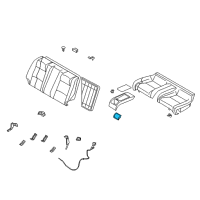 OEM 2003 Infiniti G35 Rear Seat-Cup Holder Diagram - 88741-AM401