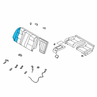 OEM 2003 Infiniti G35 Pad-Rear Seat Back, R Diagram - 88611-AM300