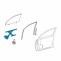 OEM 2012 Lexus GX460 Regulator Sub-Assembly Diagram - 69802-60090