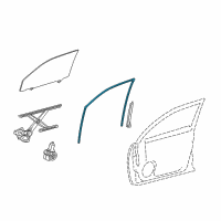 OEM 2015 Lexus GX460 Run, FR Door Glass Diagram - 68141-60082