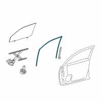 OEM 2018 Lexus GX460 Run, FR Door Glass Diagram - 68141-60082