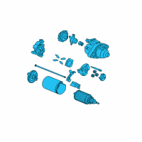 OEM Acura Motor Assembly, Start Diagram - 31200-RWC-305