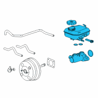 OEM 2015 Chevrolet Camaro Master Cylinder Diagram - 22956541