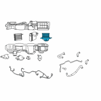 OEM 2004 Chrysler Sebring Motor-Blower With Wheel Diagram - 68000497AA