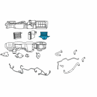 OEM Chrysler Motor-Blower With Wheel Diagram - 68000497AA