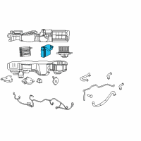 OEM Chrysler Sebring EVAPORATOR-Air Conditioning Diagram - 5018751AC