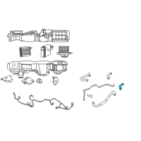 OEM Chrysler Hose-Heater Core Inlet Diagram - 4596704AE