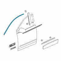 OEM 2020 GMC Acadia Reveal Molding Diagram - 23482528