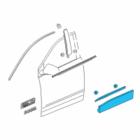 OEM GMC Acadia Lower Molding Diagram - 84251064