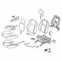 OEM 2017 Lexus CT200h Switch, Front Power Seat Diagram - 84922-60160