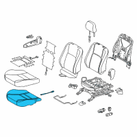 OEM 2014 Lexus CT200h Pad, Front Seat Cushion Diagram - 71511-76010
