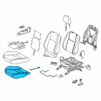 OEM 2013 Lexus CT200h Pad, Front Seat Cushion Diagram - 71511-76010