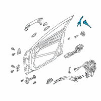 OEM Kia Forte Door Key Sub Set, Left Diagram - 81970M7A00