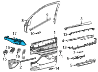 OEM Jeep Grand Wagoneer SWITCH-POWER SEAT Diagram - 68341963AF