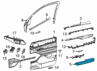 OEM Jeep Wagoneer ARMREST-FRONT DOOR TRIM Diagram - 6KN981D4AB