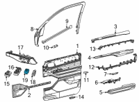 OEM Jeep Grand Cherokee L SWITCH-MIRROR Diagram - 68381734AC