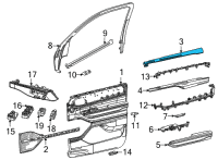 OEM Jeep Grand Wagoneer BOLSTER-FRONT DOOR Diagram - 6KN82TX7AA