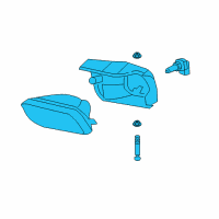 OEM 2005 Chevrolet Avalanche 2500 Fog Lamp Assembly Diagram - 15791434