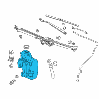 OEM 2015 Buick Verano Washer Reservoir Diagram - 23208851