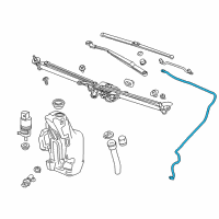 OEM Buick Verano Washer Hose Diagram - 22798595